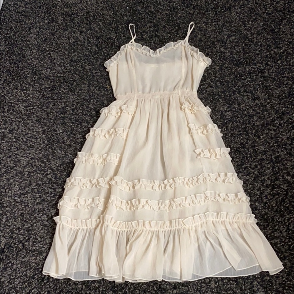 Tularosa Sheer Ruffle Dress